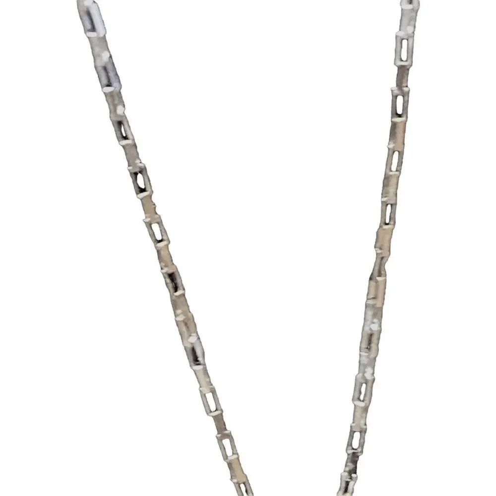 Sterling Silver 925 Love Crystal 9” Necklace - Picture 3 of 8